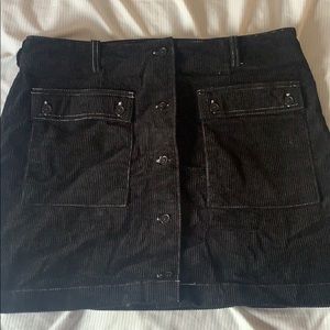 Black Corduroy Urban Outfitters BDG skirt